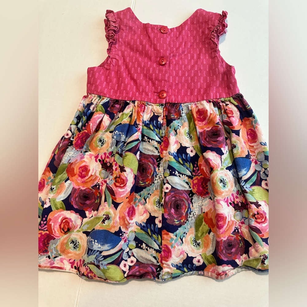 5T Ricrac & Ruffles Floral Dress - Picture 7 of 11